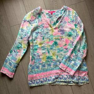 Lilly Pulitzer Gorgeous Linen Tunic